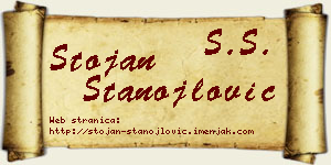 Stojan Stanojlović vizit kartica